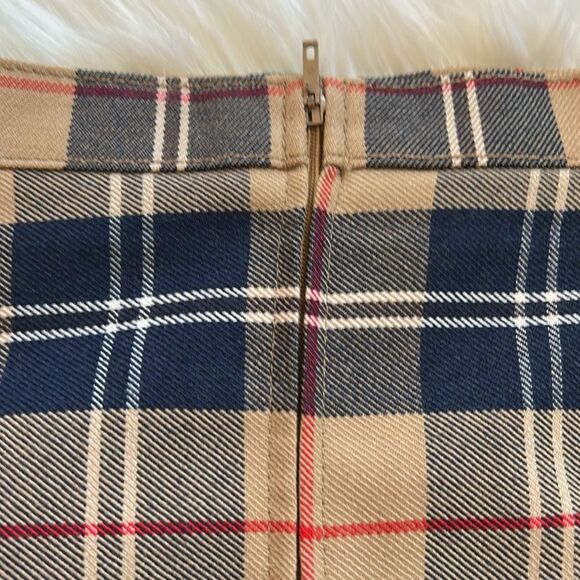 Vintage St Michael’s Plaid Skirt Preppy 1970 tag Size 8 or EU 40 - Picture 7 of 8